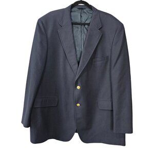 Brooks Brothers 346 Worsted Wool Single Breast Blazer Navy Sports Suit Jacket
